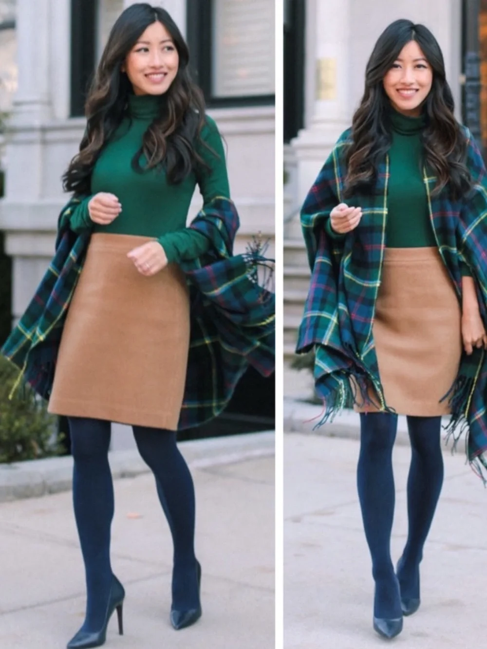 J. Crew Double-Serge Wool Classic Preppy Pencil Skirt In Camel/Tan Size 8 NWT